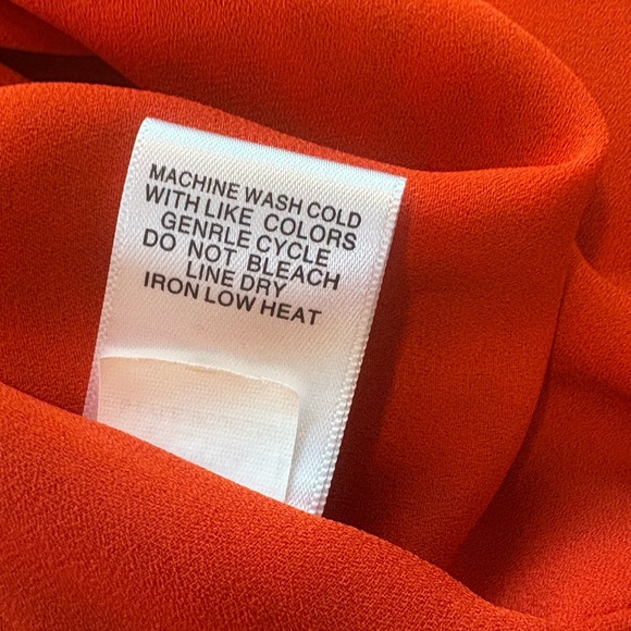 Chelsea & Violet Red & Purple Deep V-neck and back Maxi Dress size L High Slit - Picture 15 of 16